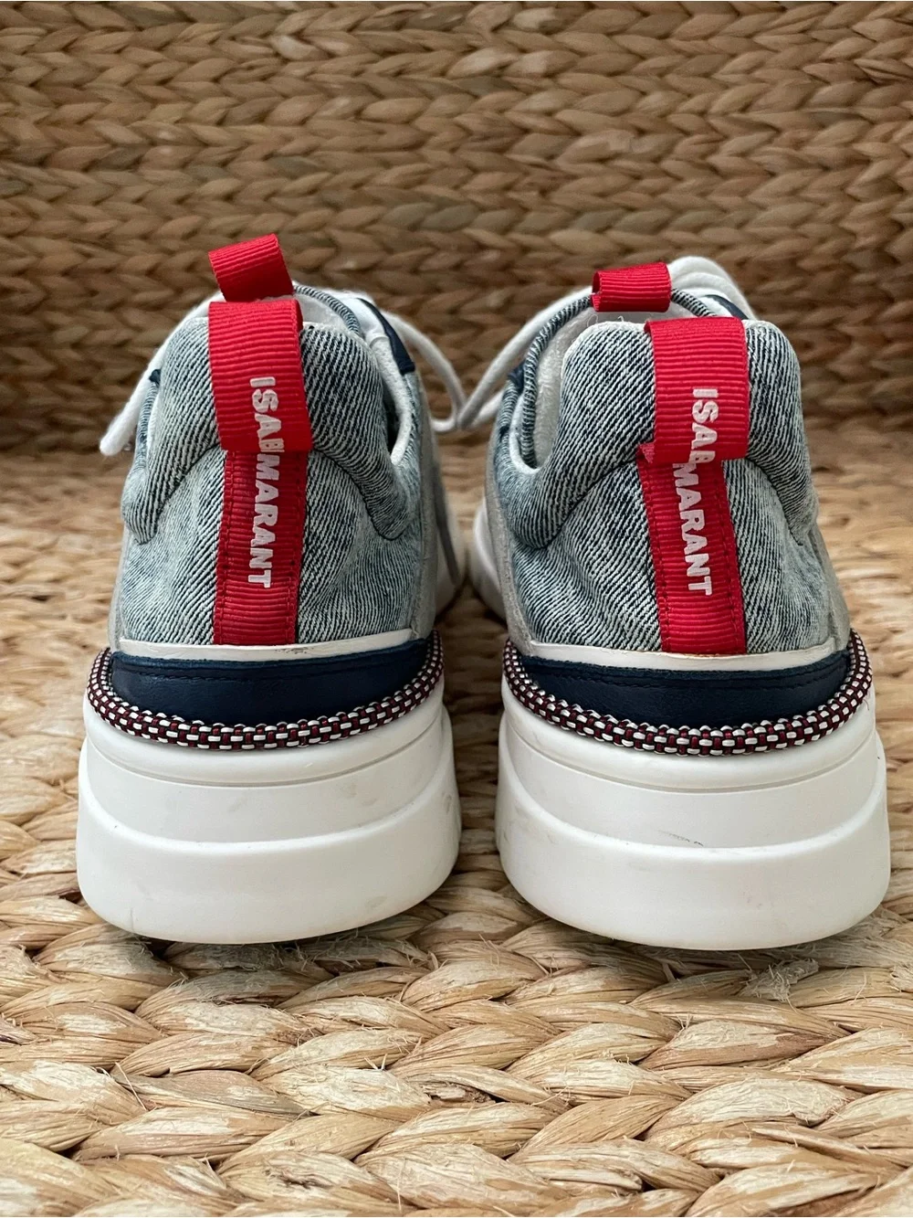 Isabel Marant‎ Kindsay Denim Suede Leather Snow Was Sneakers Womens 42 / 12